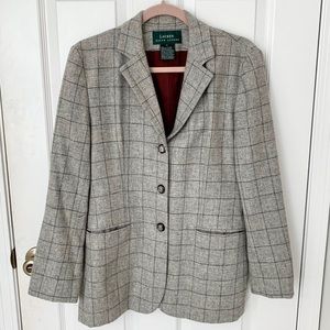 Plaid Wool Ralph Lauren Blazer